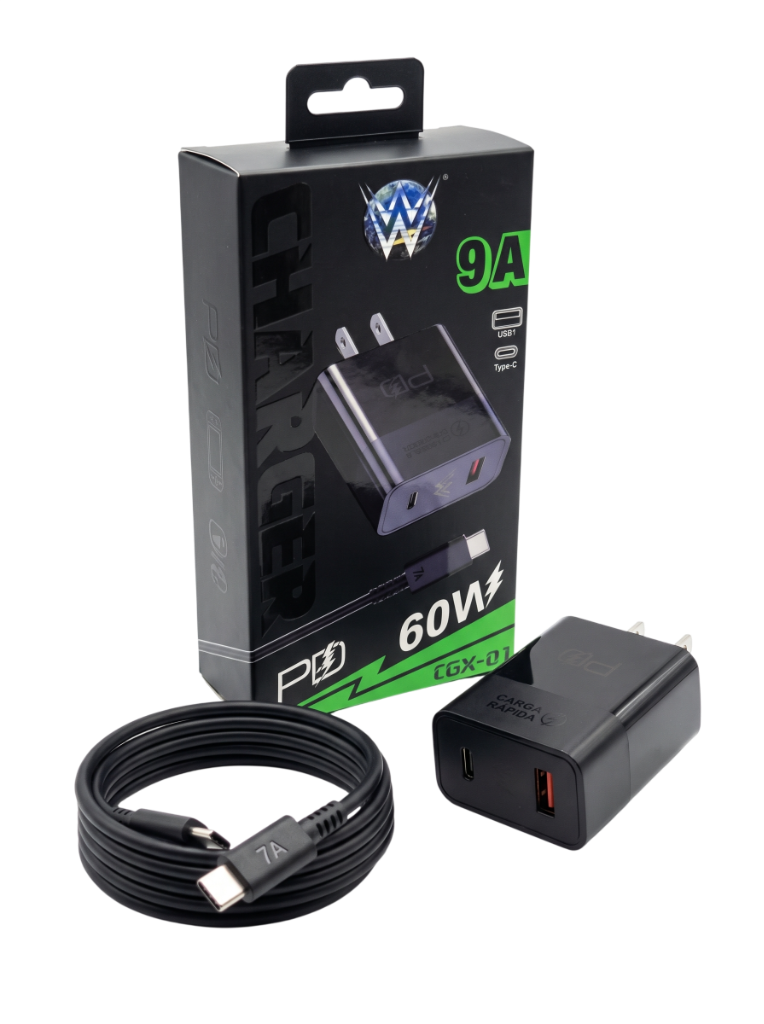 Cargador W TECNOLOGY CGX-01 60W 9A PD