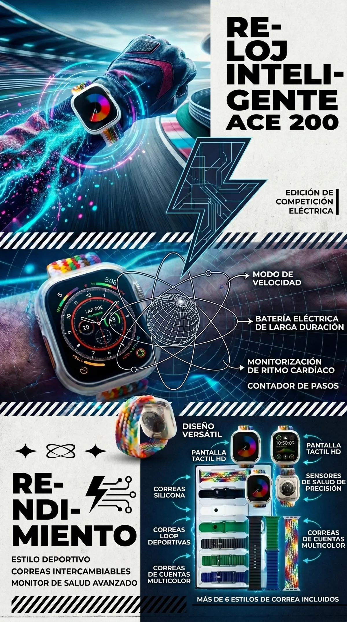 RELOJ ACE 200